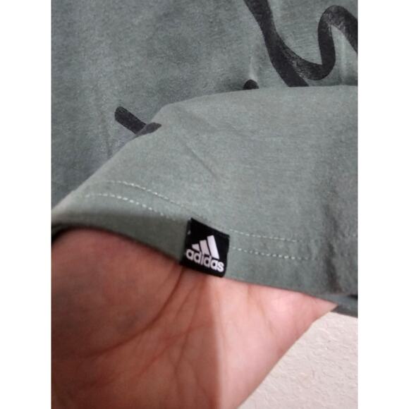 Adidas Tank Top Womens Green Muscle Shirt Go To Performance Tee Size Xs (818) - Picture 3 of 4